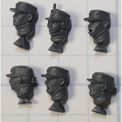 40k Astra Militarum Bits Cadian Upgrade Cadet Male Female Head x6 S17