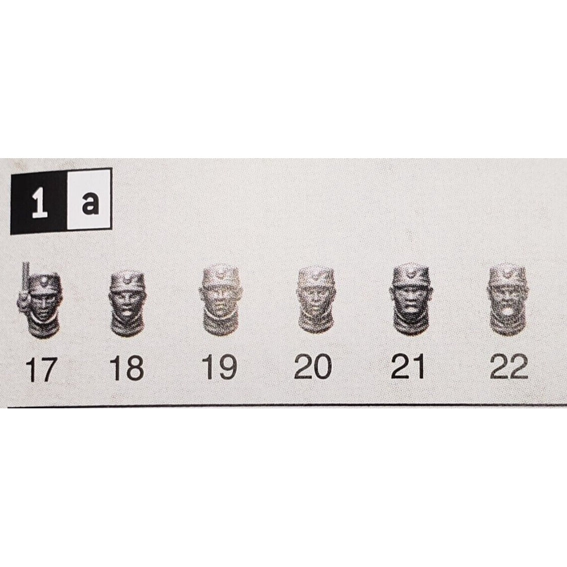 40k Astra Militarum Bits Cadian Upgrade Cadet Male Female Head x6 S17