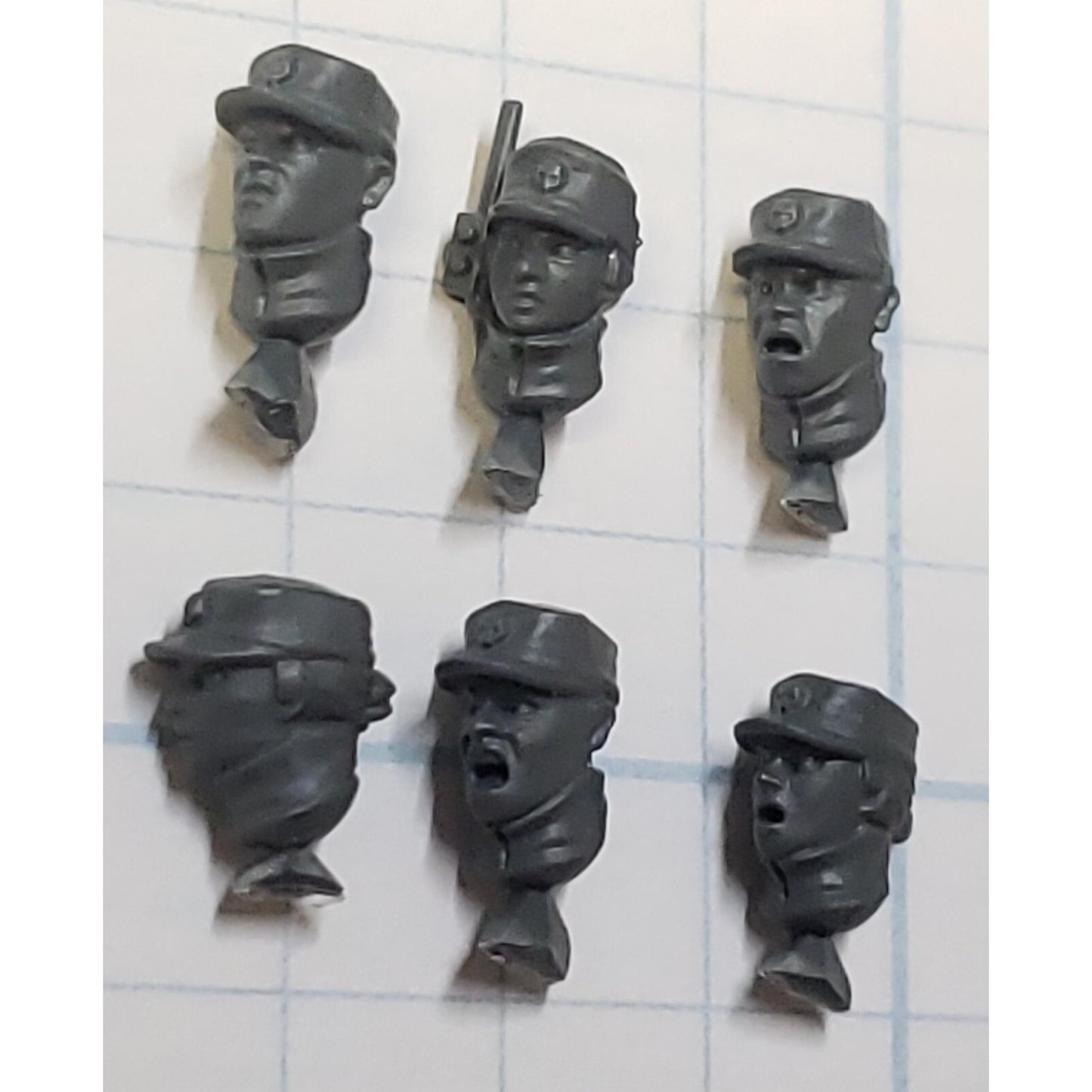40k Astra Militarum Bits Cadian Upgrade Cadet Male Female Head x6 S17