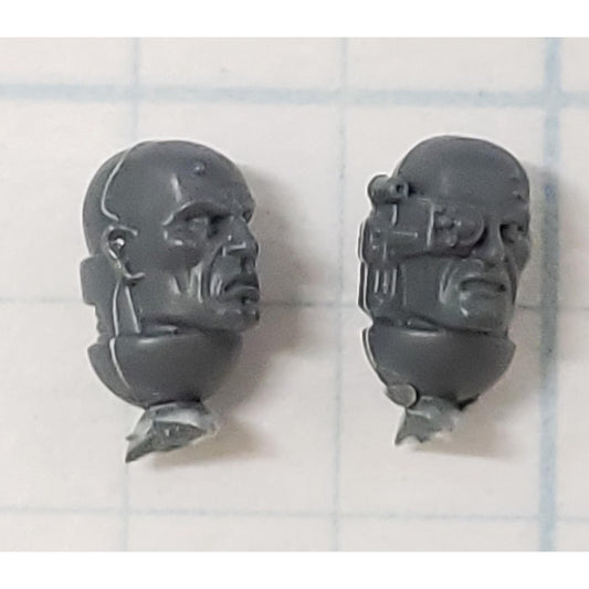 40k Space Marine Bits Devastator Bare Heads Bionic & Campaign Stud