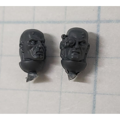 40k Space Marine Bits Devastator Bare Heads Bionic & Campaign Stud