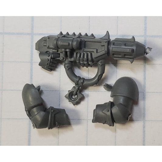 40K Chaos Space Marine Bits Legionary Meltagun w Arms #32