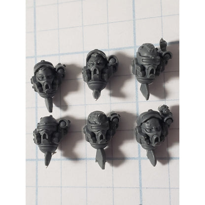 40K Space Marine Bits Incursor Phobos Bare Recon Heads x6 #68