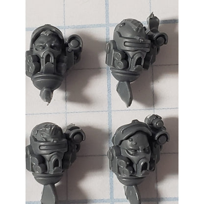 40K Space Marine Bits Incursor Phobos Bare Recon Heads x6 #68