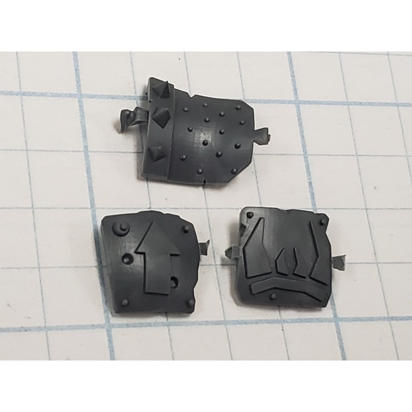 40k Ork Bits Deff Dread Teef Arrow Spikes Plates #56