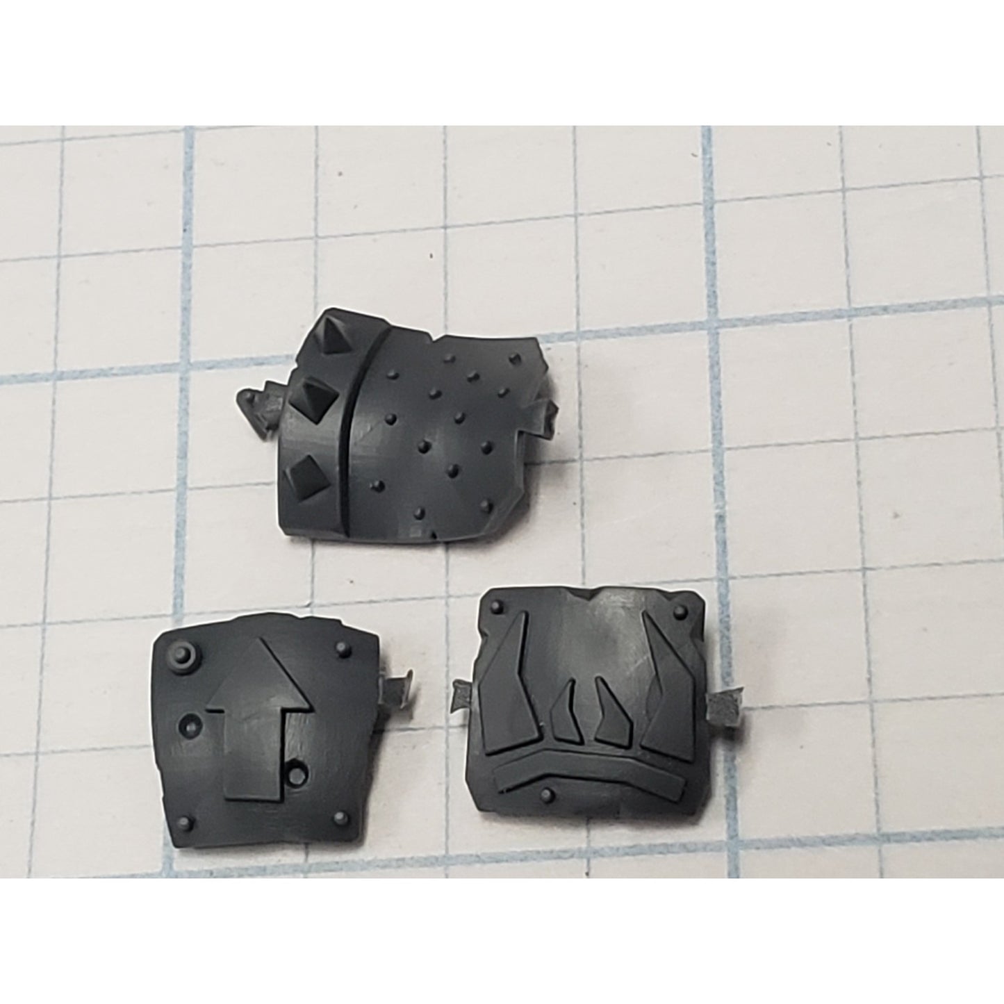 40k Ork Bits Deff Dread Teef Arrow Spikes Plates #56