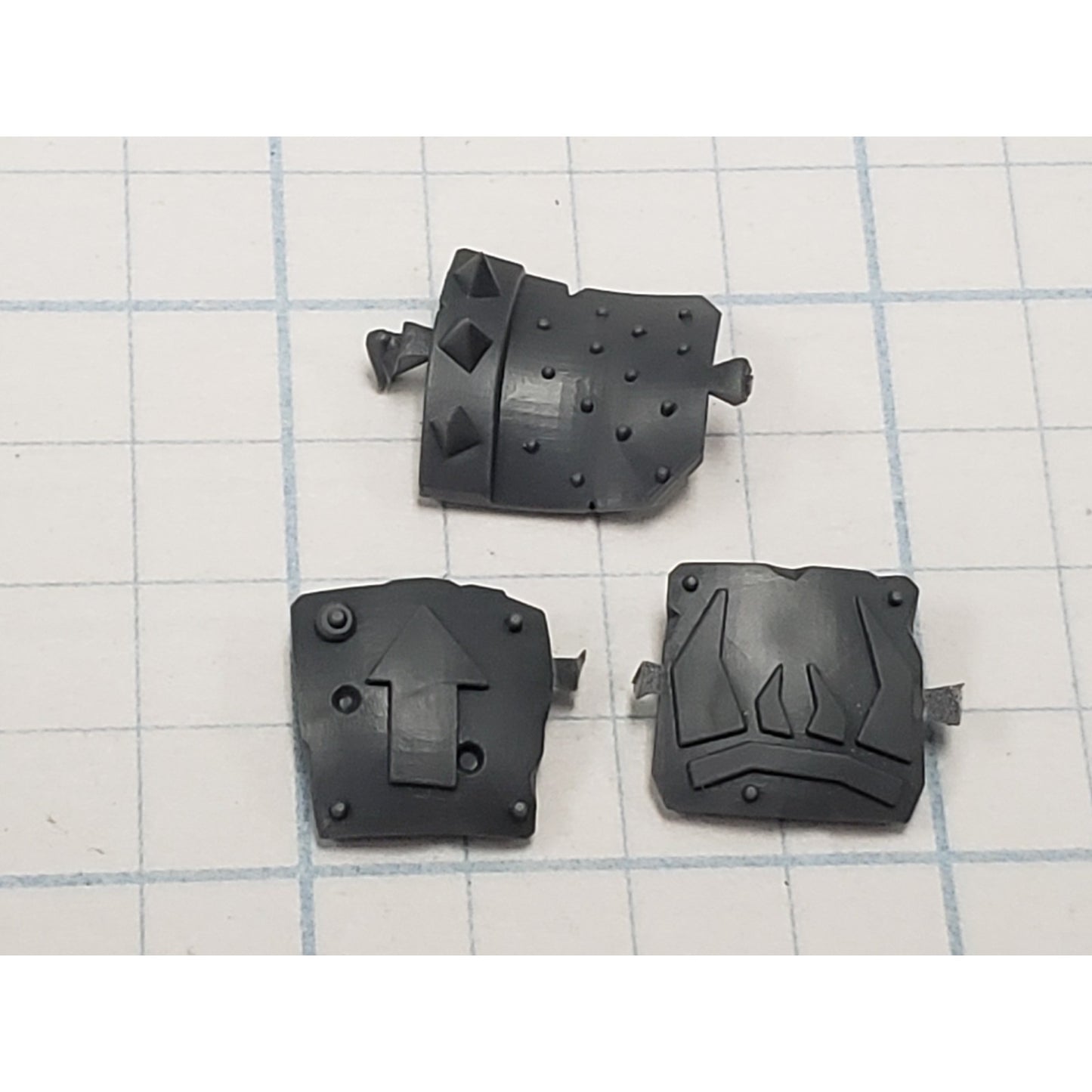 40k Ork Bits Deff Dread Teef Arrow Spikes Plates #56