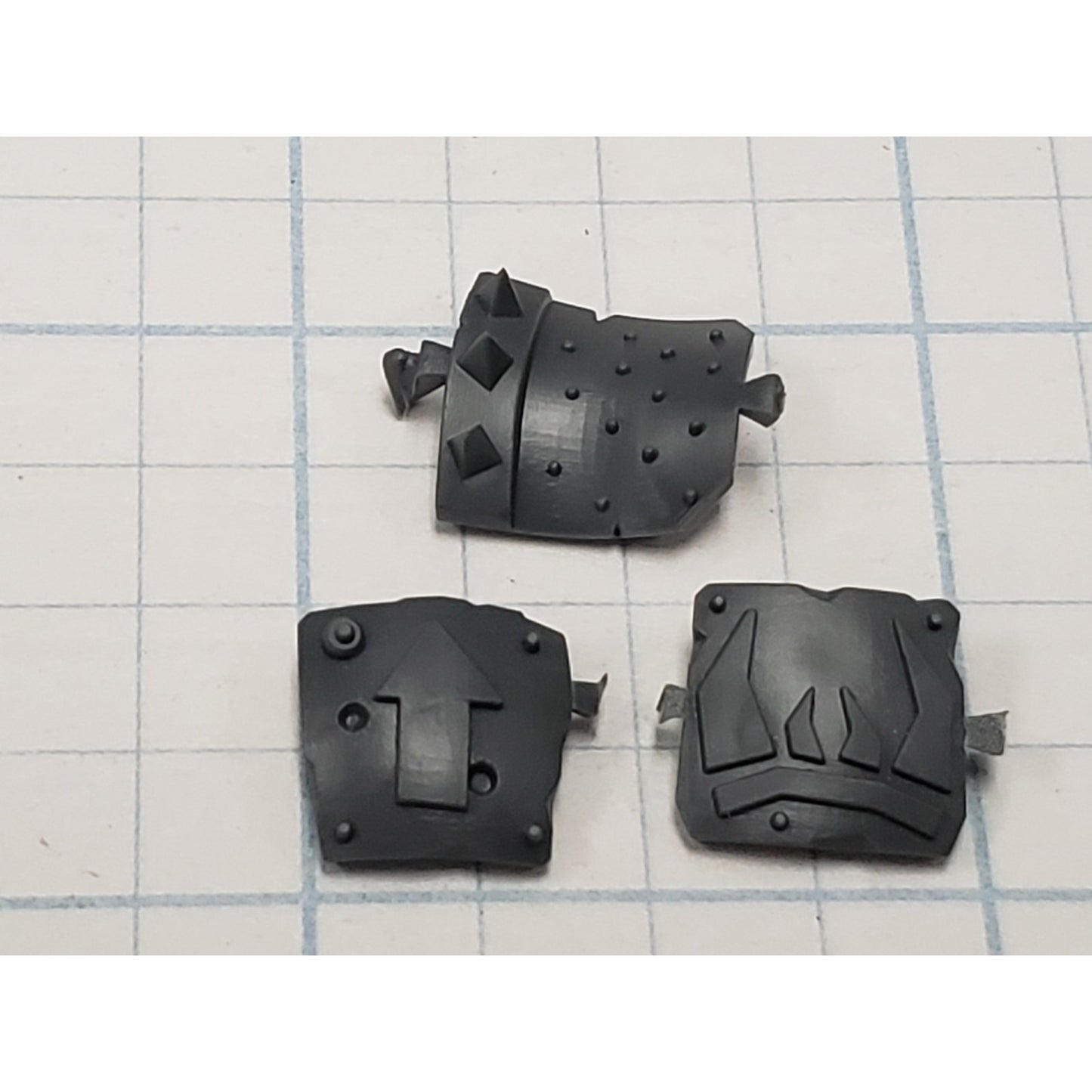 40k Ork Bits Deff Dread Teef Arrow Spikes Plates #56