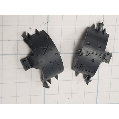 40k Ork Bits Deff Dread Small Spiky Shoulder Pads Set  #3554
