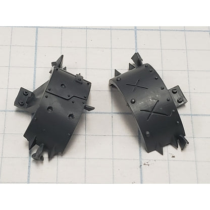 40k Ork Bits Deff Dread Small Spiky Shoulder Pads Set  #3554