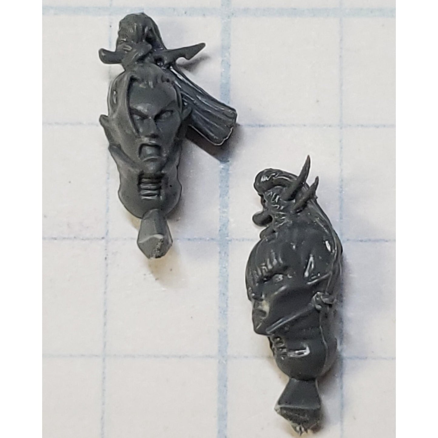 40k Drukhari Bits Kabalite Warrior  Bare Female Heads x2