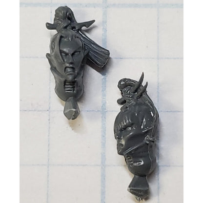 40k Drukhari Bits Kabalite Warrior  Bare Female Heads x2
