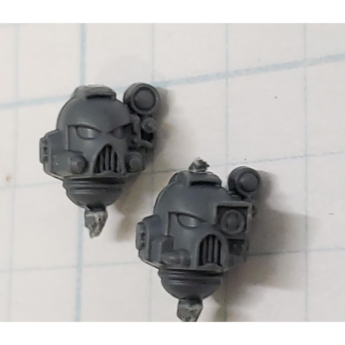 40k Space Marine Bits Devastator Targeter Helmet Heads Set #24