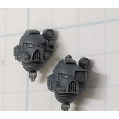 40k Space Marine Bits Devastator Targeter Helmet Heads Set #24