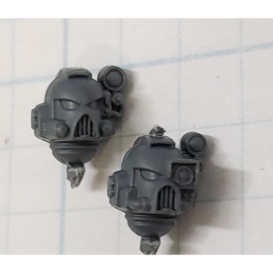 40k Space Marine Bits Devastator Targeter Helmet Heads Set #24