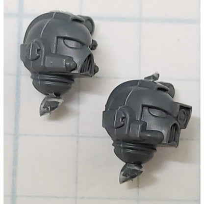 40k Space Marine Bits Devastator Targeter Helmet Heads Set #24