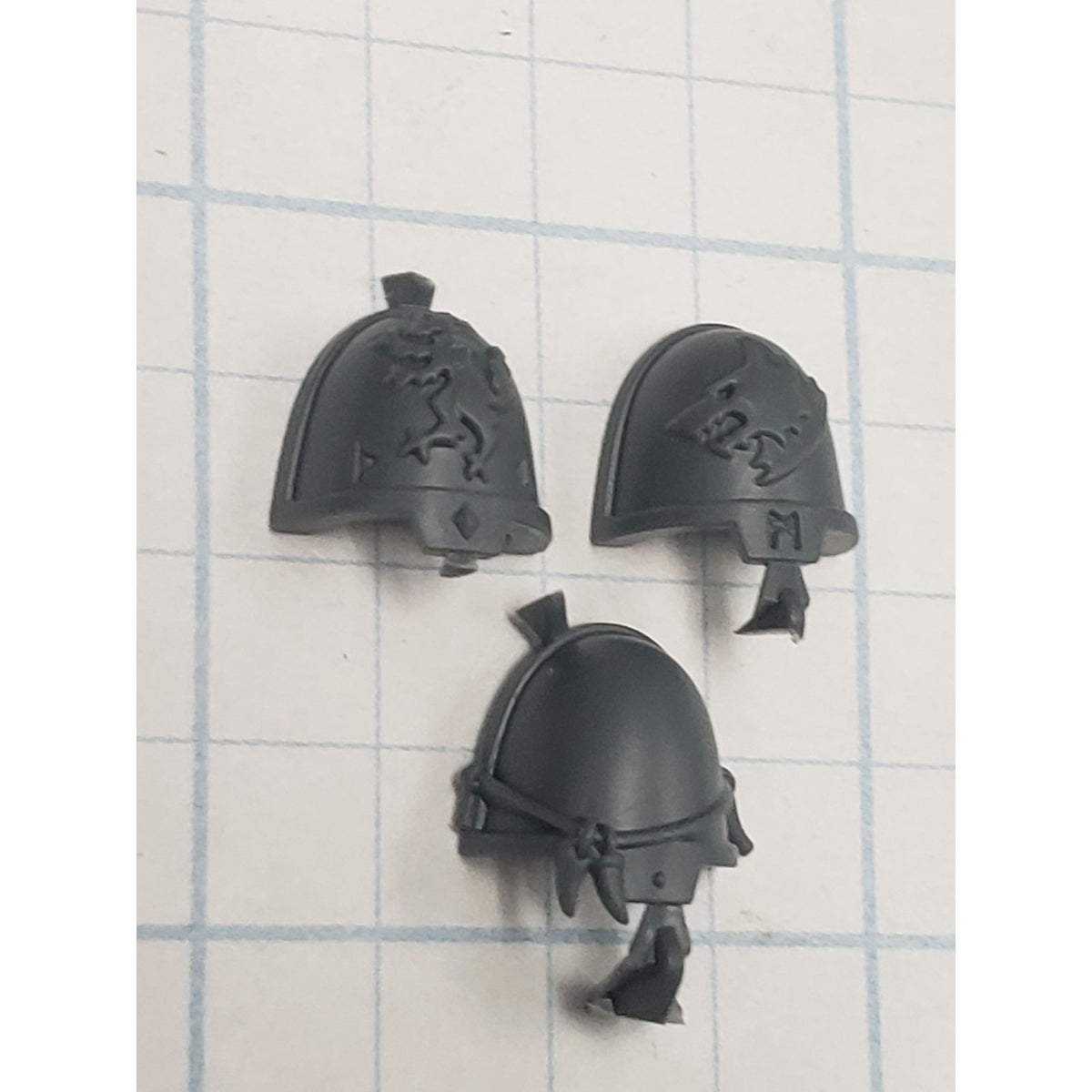 40k Space Wolves Bits Grey Hunters Pack Leader Shoulder Pads #62 Set