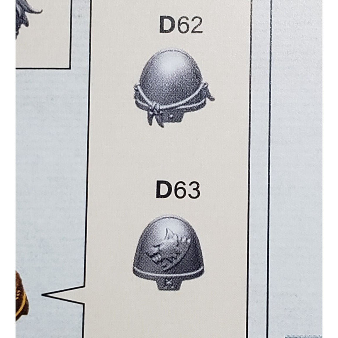40k Space Wolves Bits Grey Hunters Pack Leader Shoulder Pads #62 Set