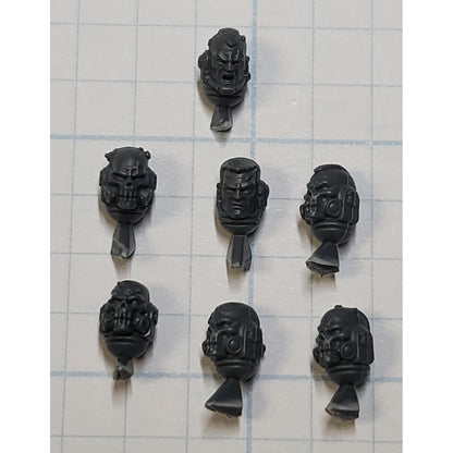 40K Space Marine Bits Reiver Bare Skull Heads w Sgt x7 Set