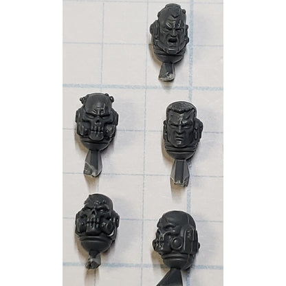 40K Space Marine Bits Reiver Bare Skull Heads w Sgt x7 Set