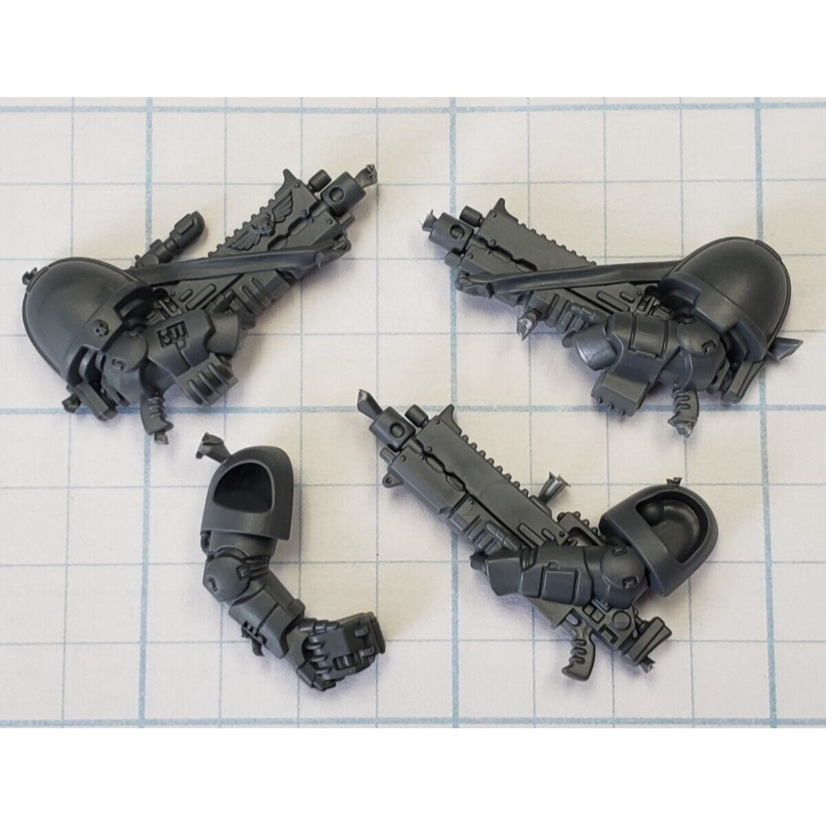 40k Space Marine Bits Heavy Intercessor Gravis Sergeant Rifles x3 Set