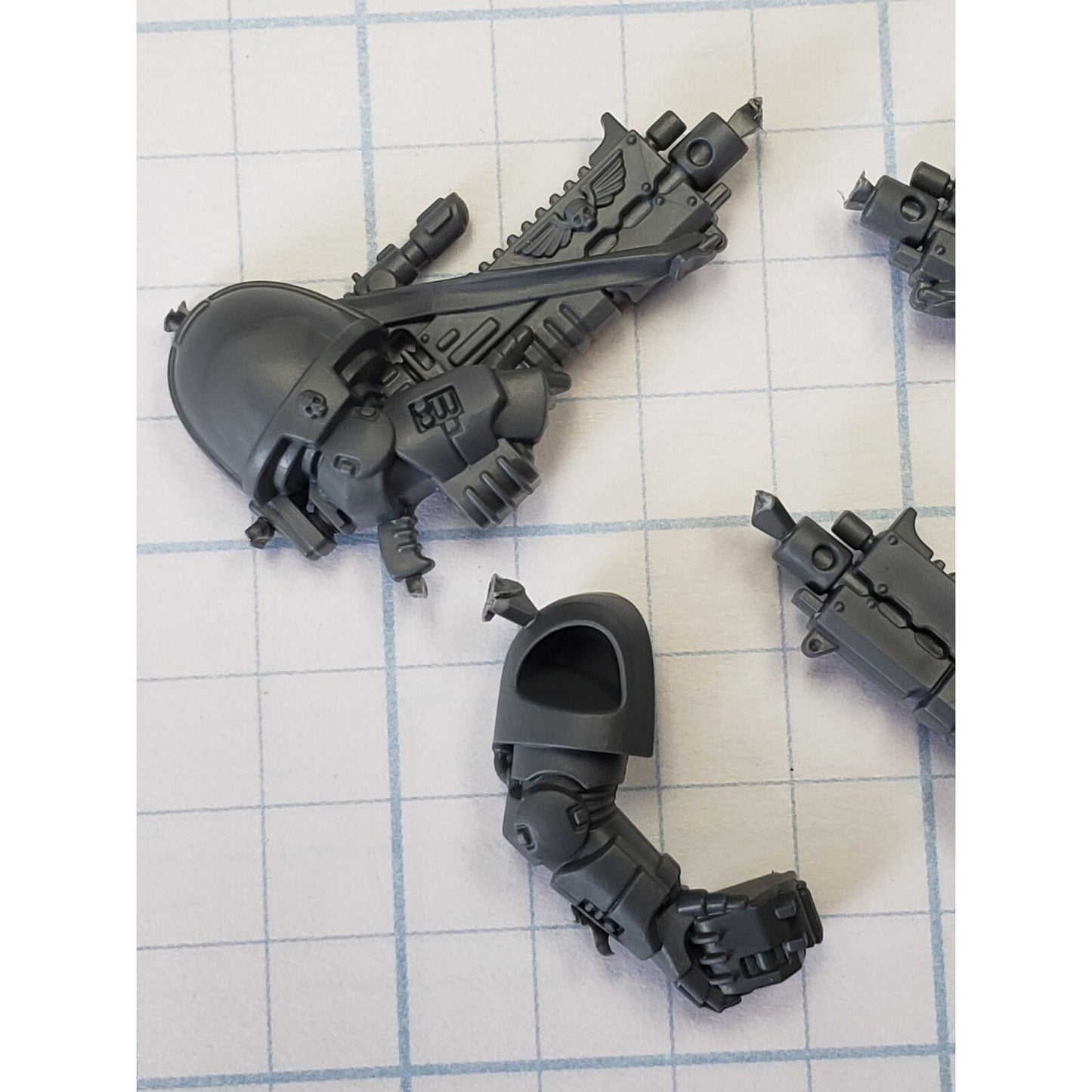 40k Space Marine Bits Heavy Intercessor Gravis Sergeant Rifles x3 Set