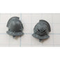40K Chaos Space Marine Bits Legionary Shoulder Pads  w Skulls #08