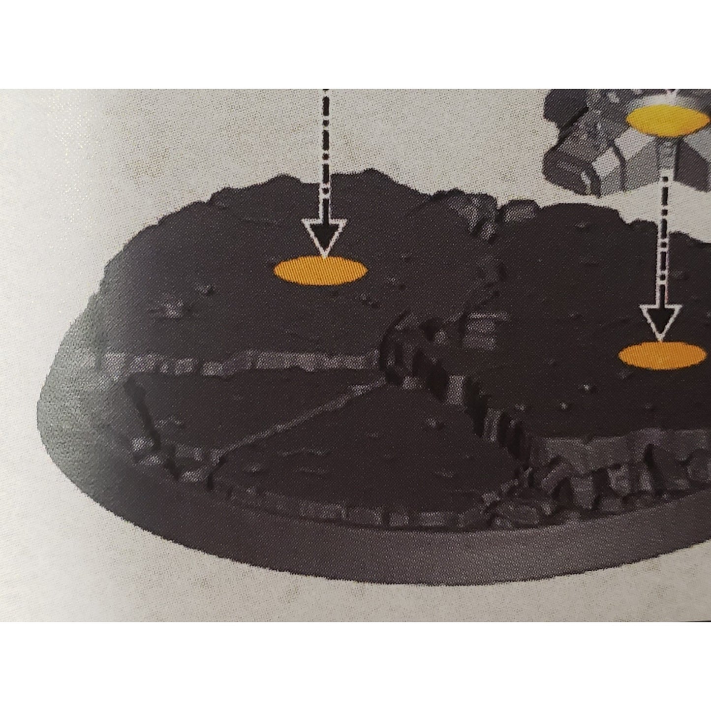 40k Space Marine Bits Venerable Dreadnought 60mm Textured Base Imperia
