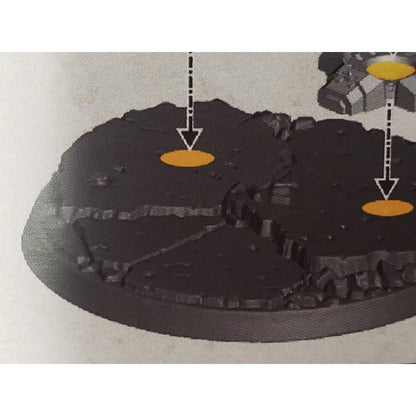 40k Space Marine Bits Venerable Dreadnought 60mm Textured Base Imperia