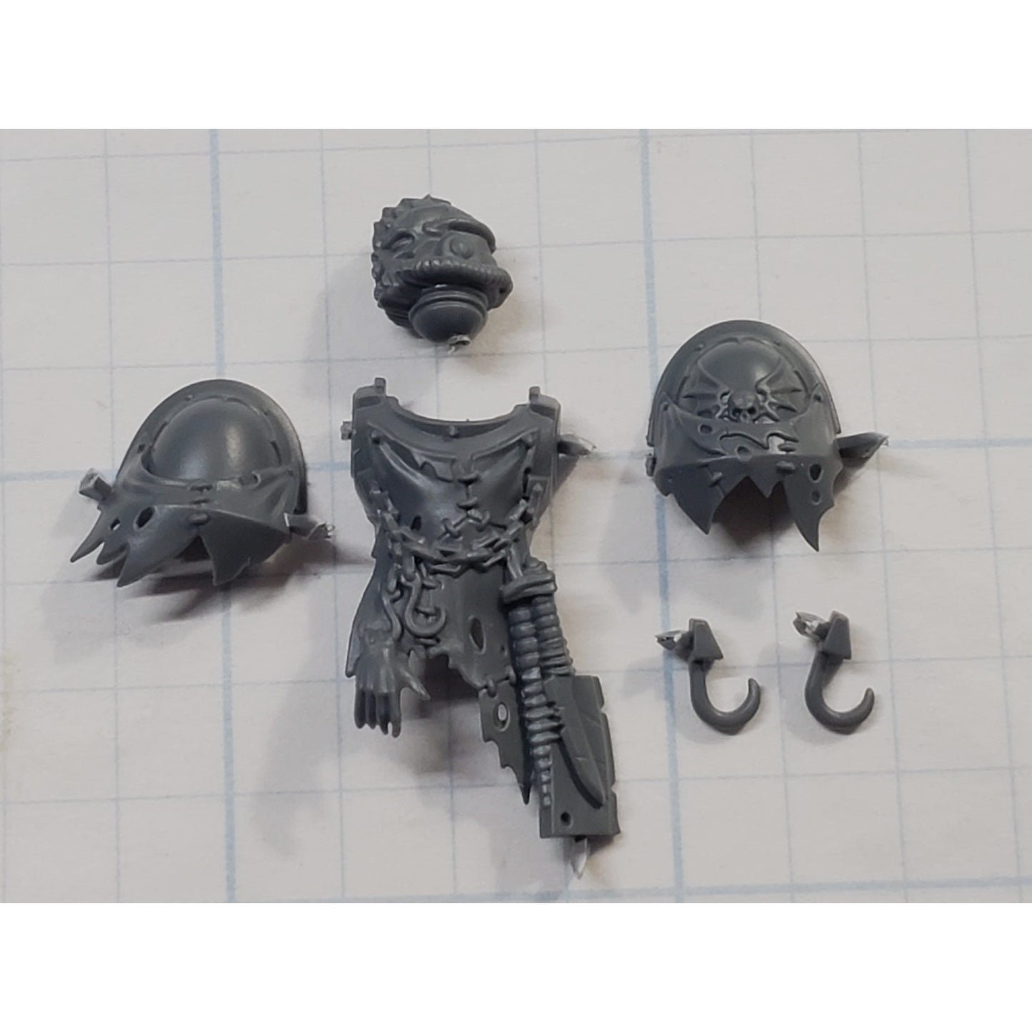 40k Night Lords Bits Nemesis Claws Kill Team Skinthief Shoulder Pads Head Chest
