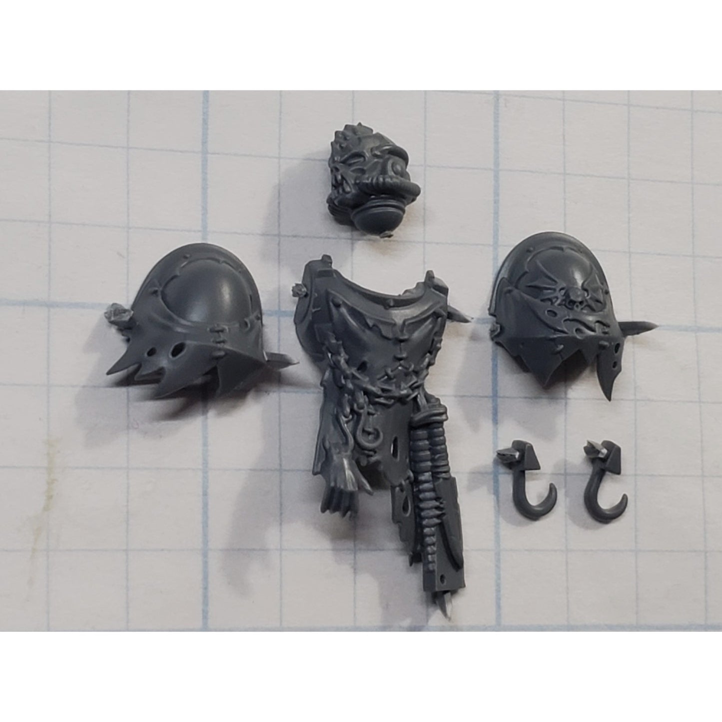 40k Night Lords Bits Nemesis Claws Kill Team Skinthief Shoulder Pads Head Chest
