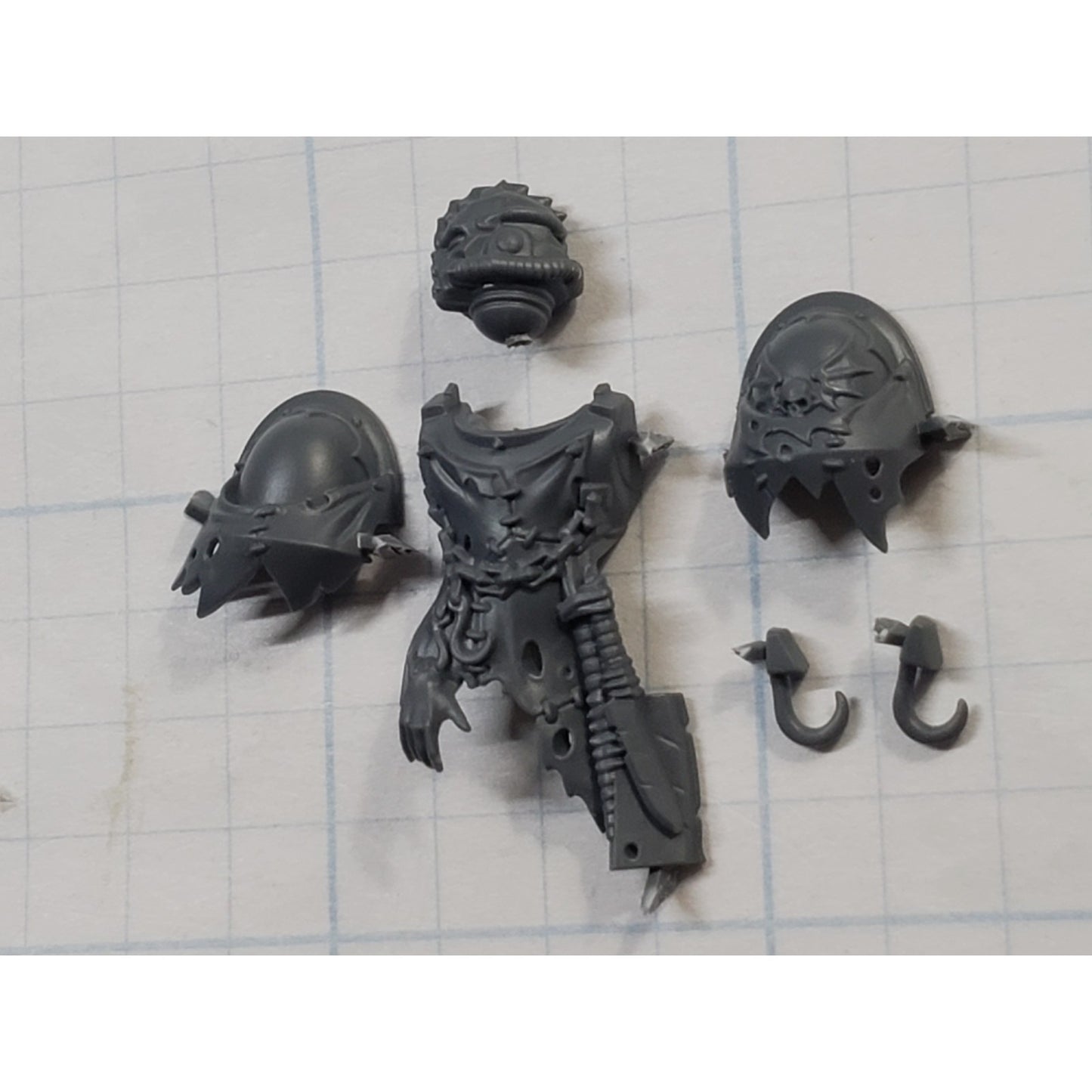 40k Night Lords Bits Nemesis Claws Kill Team Skinthief Shoulder Pads Head Chest