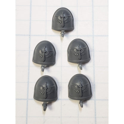 40k Dark Angels Bits Upgrade Crest Phobos Winged Sword Shoulder Pads x5 P37