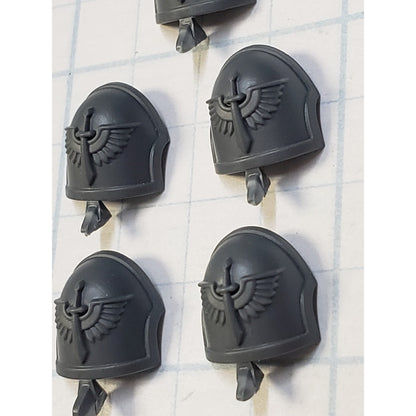 40k Dark Angels Bits Upgrade Crest Phobos Winged Sword Shoulder Pads x5 P37