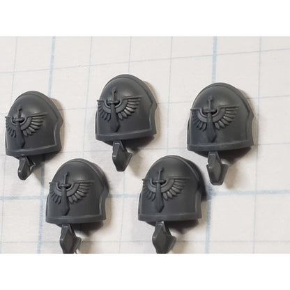 40k Dark Angels Bits Upgrade Crest Phobos Winged Sword Shoulder Pads x5 P37