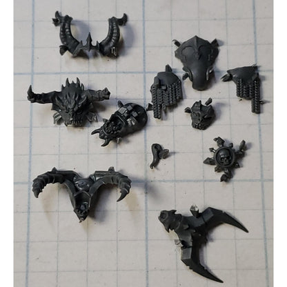 40k Chaos Space Marines Bits Daemon Prince Head Horns Chaos Undivided