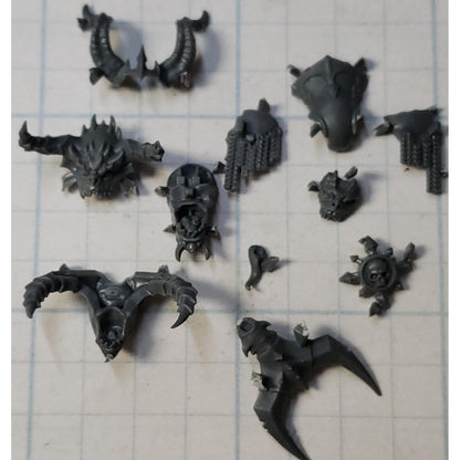 40k Chaos Space Marines Bits Daemon Prince Head Horns Chaos Undivided