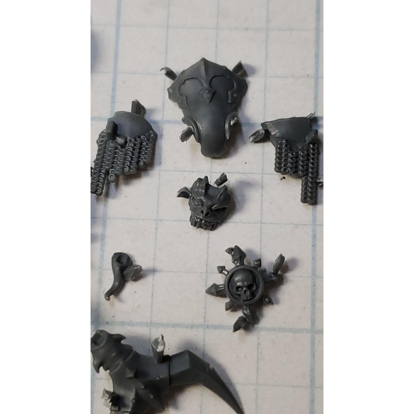 40k Chaos Space Marines Bits Daemon Prince Head Horns Chaos Undivided