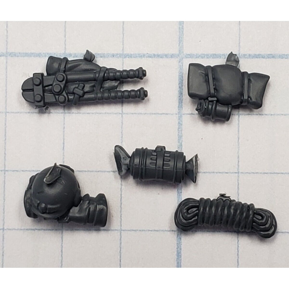 40k Astra Militarum Bits Cadian Upgrade Backpack Tool Kit Rope Ammo