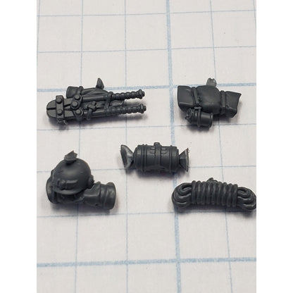 40k Astra Militarum Bits Cadian Upgrade Backpack Tool Kit Rope Ammo