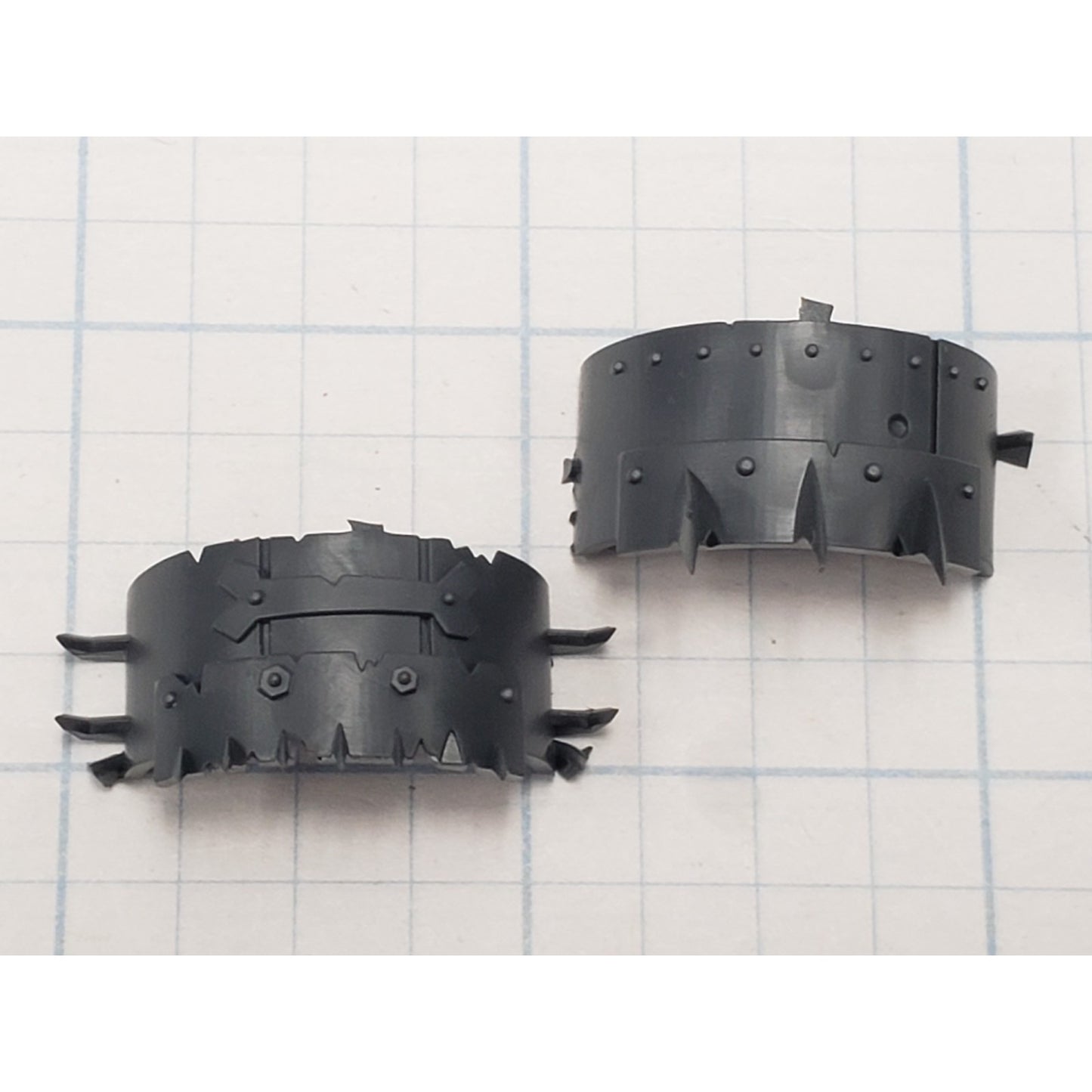 40k Ork Bits Deff Dread Large Spiky Shoulder Pads #87