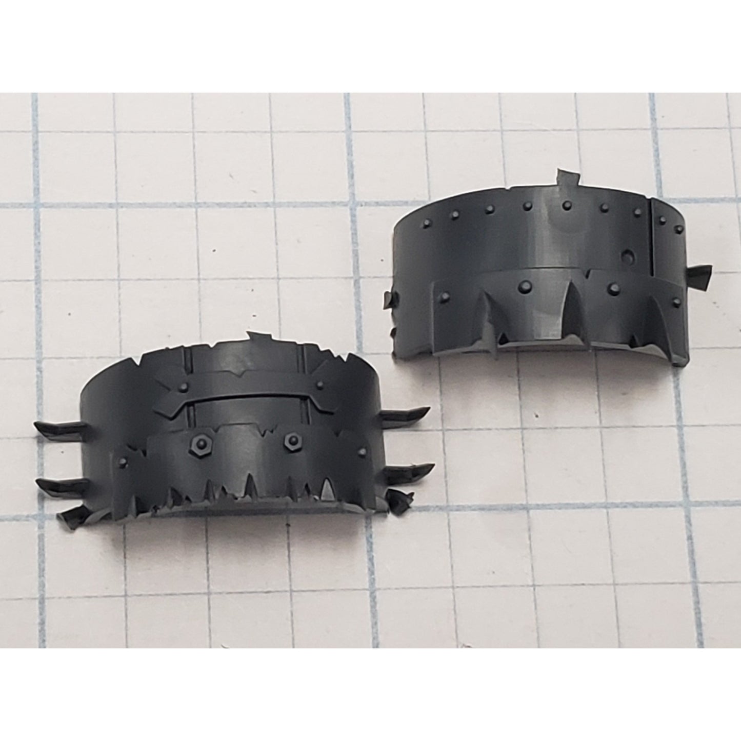 40k Ork Bits Deff Dread Large Spiky Shoulder Pads #87