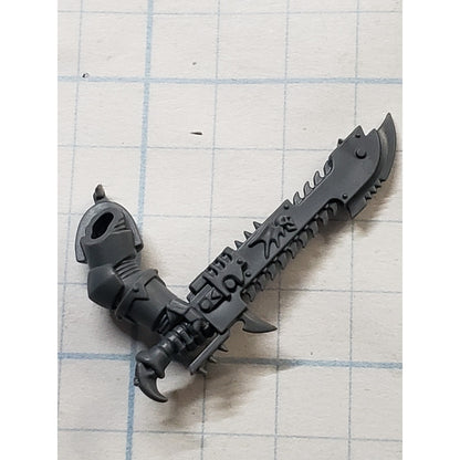 40k Night Lords Bits Nemesis Claws Kill Team Engraved Chainsword B28