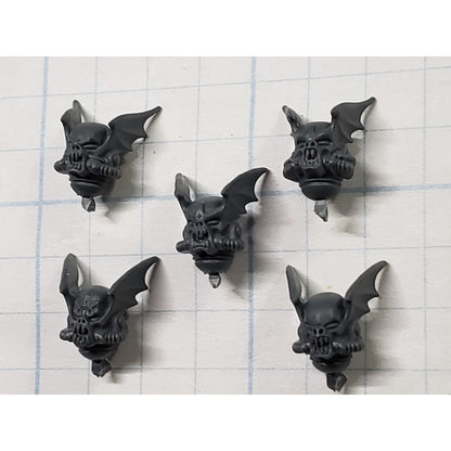 40k Night Lords Bits Nemesis Claws Kill Team Winged Helmet Head x5 B36