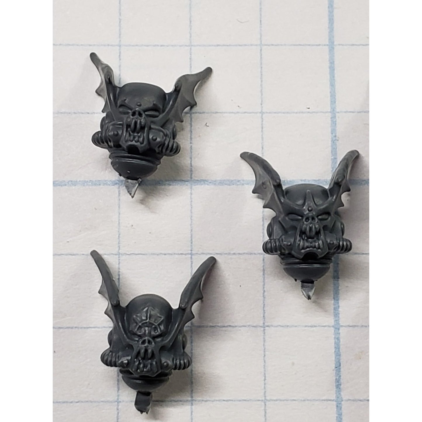 40k Night Lords Bits Nemesis Claws Kill Team Winged Helmet Head x5 B36