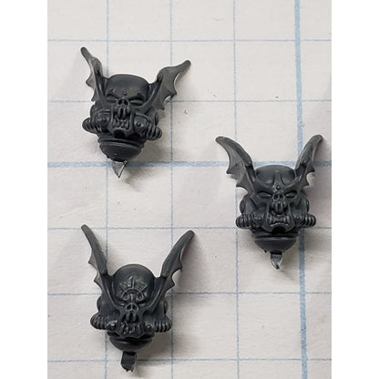 40k Night Lords Bits Nemesis Claws Kill Team Winged Helmet Head x5 B36