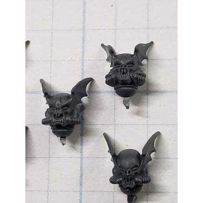 40k Night Lords Bits Nemesis Claws Kill Team Winged Helmet Head x5 B36