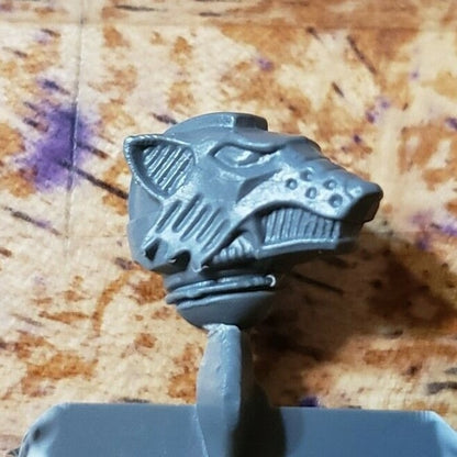 40k Space Wolves Bits Wolf Pack Wolf Guard Wolf Head Engraved Helmet