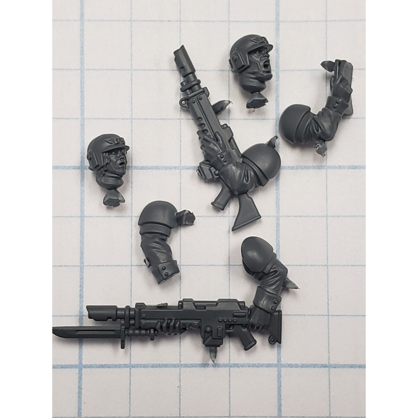 40k Astra Militarum Bits Cadian Upgrade Troopers w Map S53