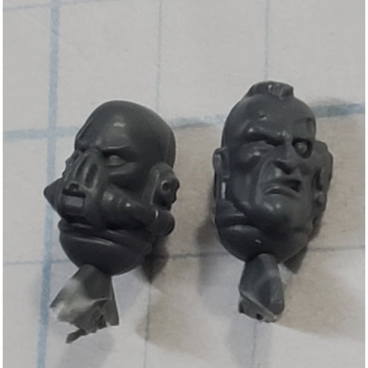 40k Space Marine Bits Heavy Intercessor Gravis Armor Scarred Sgt Bare Heads S62